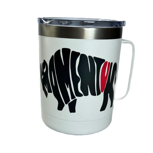 Stainless Steel Bison Coffee Mug