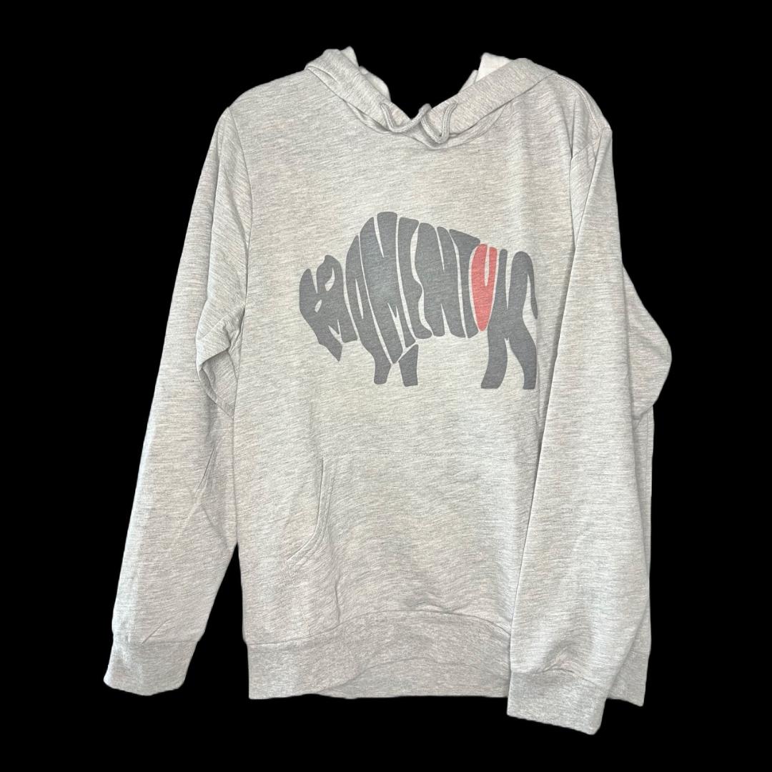 Bison Patch Hooded Sweatshirt